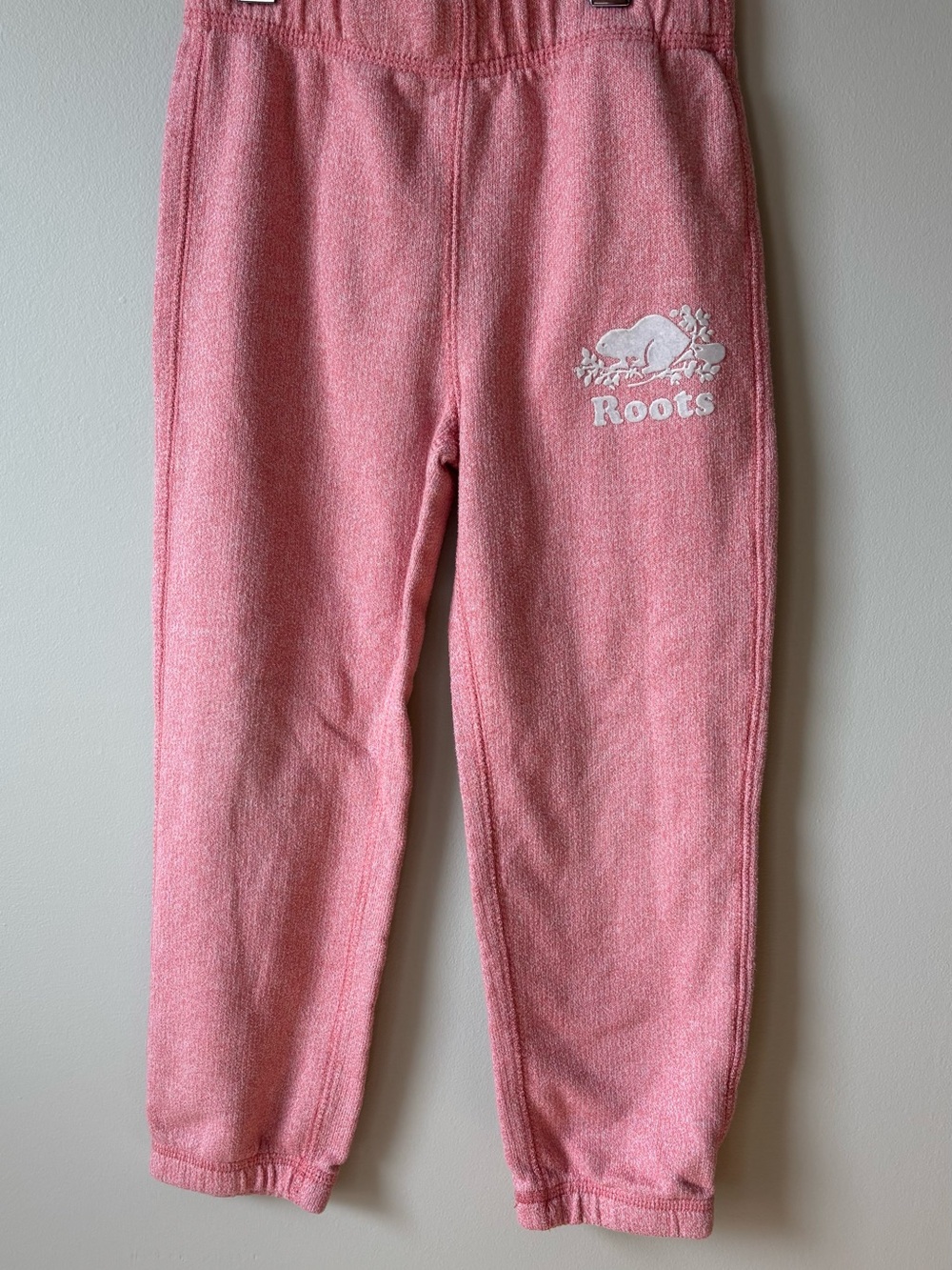 Roots Kids Pink Terry Sweatpants Girls 5T